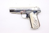 Colt 1908 Nickel Pearl factory engraved B Expert Custom shop - Image 16 of 18