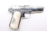 Colt 1908 Nickel Pearl factory engraved B Expert Custom shop - Image 1 of 18