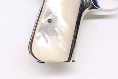 Colt 1908 Nickel Pearl factory engraved B Expert Custom shop - Image 2 of 18