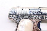 Colt 1908 Nickel Pearl factory engraved B Expert Custom shop - Image 3 of 18
