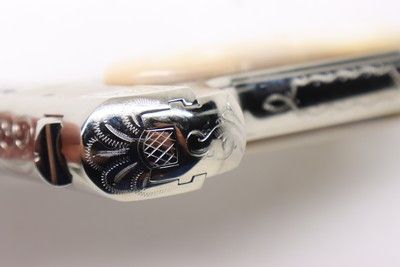 Colt 1908 Nickel Pearl factory engraved B Expert Custom shop - Image 8 of 18