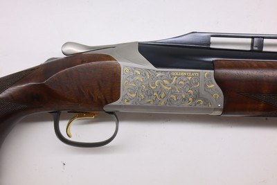 Browning 825 Trap Golden Clays Adj stock 2026 Demo 0183554002 - Image 1 of 20
