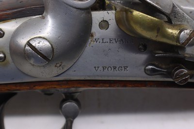 W L Evans Evens Civil War Muzzle Load 1832 Flint Lock 69 cal 42