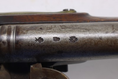 J Holland flintlock Muzzle load Civil war black powder rifle - Image 9 of 23