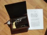 RARE AND HISTORIC INSCRIBED CASED BACON REVOLVER WITH FACTORY IVORY GRIPS - 1 of 3