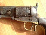 RARE 2ND MODEL SQUARE BACK CIVIL WAR COLT NAVY REVOLVER BARN FIND - 9 of 12