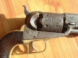 RARE 2ND MODEL SQUARE BACK CIVIL WAR COLT NAVY REVOLVER BARN FIND - 5 of 12