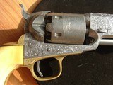FINE+ FACTORY ENGRAVED M1851 COLT NAVY WITH IVORY GRIPS - 3 of 12