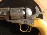 FINE+ FACTORY ENGRAVED M1851 COLT NAVY WITH IVORY GRIPS - 9 of 12
