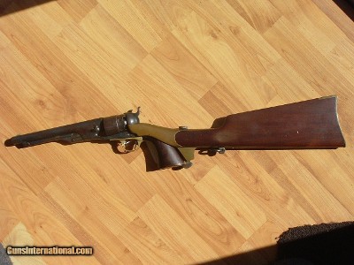 M1860 COLT ARMY REVOLVER W/SHOULDER STOCK