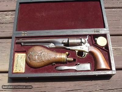 SCARCE FINE+ CASED MODEL 1860 COLT ARMY W/ACCESSORIES