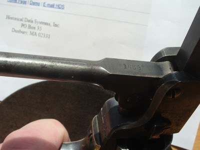 IDENTIFIED OFFICER'S COLT POCKET REVOLVER - Image 13 of 13
