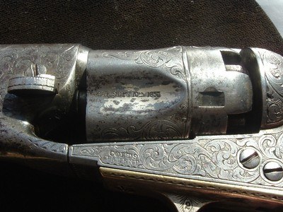 FACTORY ENGRAVED PAIR COLT MODEL 1862 POLICE WITH IVORIES - Image 14 of 15