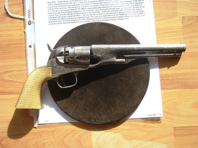 FACTORY ENGRAVED PAIR COLT MODEL 1862 POLICE WITH IVORIES - Image 11 of 15