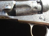 FACTORY ENGRAVED PAIR COLT MODEL 1862 POLICE WITH IVORIES - Image 4 of 15