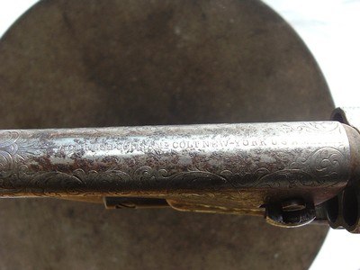 FACTORY ENGRAVED PAIR COLT MODEL 1862 POLICE WITH IVORIES - Image 5 of 15