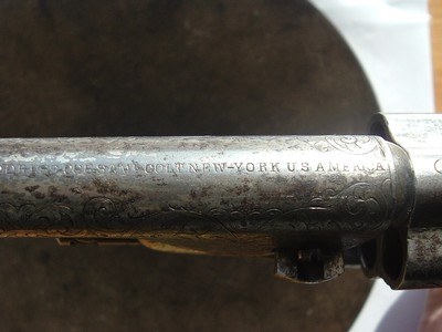 FACTORY ENGRAVED PAIR COLT MODEL 1862 POLICE WITH IVORIES - Image 15 of 15