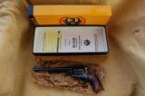 Ruger old model BKH-45 unfired in original box with shipping container.
45 colt caliber, 7 1/2" bbl - 12 of 15