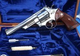 Smith & Wesson Model 57 41 Mag Nickel S Series w/Case ca. 1965 Rare - 2 of 15