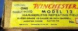 Winchester Model 12 Super Field Grade 16ga Near New in Box ca. 1958 Select Wood - 15 of 15