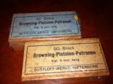 Two boxes of pre-WWII German -unbroken seal -perfect condition 50 rds each - 1 of 2