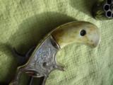 Factory Engraved Marlin 7 shot 1870's Spur Trigger Nickel Plated 22 rim fire - 2 of 10