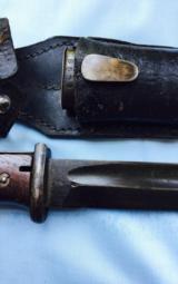 German WWII K-98 bayonet with serial # matching blade and scabbord - 1 of 4
