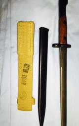 K-98 bayonet with frog and scabbord -mint -dated 1943-cloth frog for desert - 9 of 10