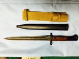 K-98 bayonet with frog and scabbord -mint -dated 1943-cloth frog for desert - 2 of 10