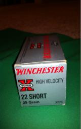 Winchester made 22 short -high velocity full brick of 500 rounds - 1 of 3