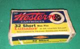 Winchester-Western 32 short rim fire-full box 50 rds classic colorful box - 1 of 5