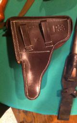 P-38 brown holster -dated 1940-excellent reproduction- 2 of 9