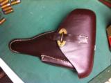 P-38 brown holster -dated 1940-excellent reproduction- 7 of 9