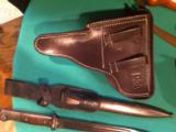 P-38 brown holster -dated 1940-excellent reproduction- 3 of 9