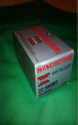 Winchester full brick 500 rds of 22 short, Hi velocity-10 boxes- 3 of 4