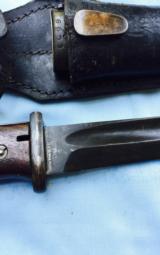 K-98 Bayonet in near mint condition matching numbers on blade and scabbard - 1 of 4