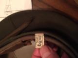 US Army
Dress Hat size 67/8 all wool and leather -WWII -excelllent - 3 of 6