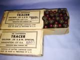 Three full boxes of 38 special Tracer Ammo by Winchester in Military Boxes - 1 of 3