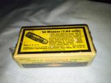  Western Arms yellow,blue/red-Bulls-Eye 50 rd boxes;1940's near mint box 30 luger and 30 Mauser - 7 of 7