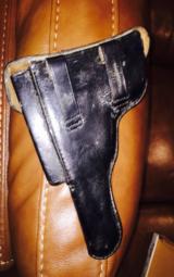 Browning Hi-Power black leather holster - 2 of 3