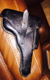Browning Hi-Power black leather holster - 1 of 3