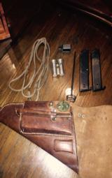 Lati 9mm complete rig holster, two mags,loading tool,oiler,cleaning rod,lanyard cord - 1 of 6