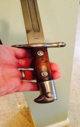 Krag un issued bayonets -two - 1900 blued and 1901 in the white - 9 of 13