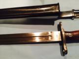 Krag un issued bayonets -two - 1900 blued and 1901 in the white - 4 of 13