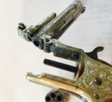 100% Coverage - engraved model 1873- 7 shot 22 rimfire-Ivory grips 3 1/2