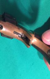 Eli Whitney Fiream Company -brass fram 7 shot 22 r.f. Oct barrel 3/1/4