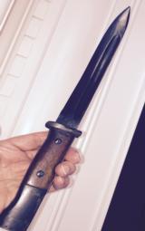 K-98 matching bayonet and scabbard w/frog w/original finish-mint blade - 13 of 16