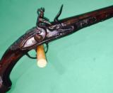German/French 1800's Flintlock, Ivory inlays,raised carving
- 1 of 8