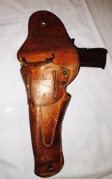 Original G.I. 45 Auto tan leather Holster -WWII - 4 of 4