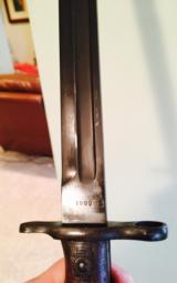 Krag -un issued bayonets & scabbards 1900 and 1901 mint blued and in white- 12 of 17